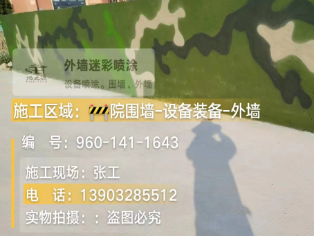 阿克苏 迷彩漆喷涂价格（按平方米计费）